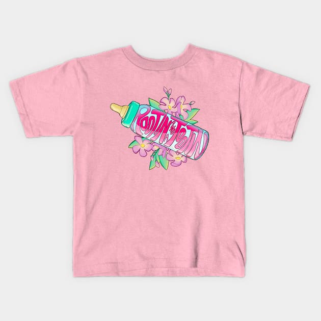 Rootin’ & A-Tootin’! Kids T-Shirt by AjaMajor 